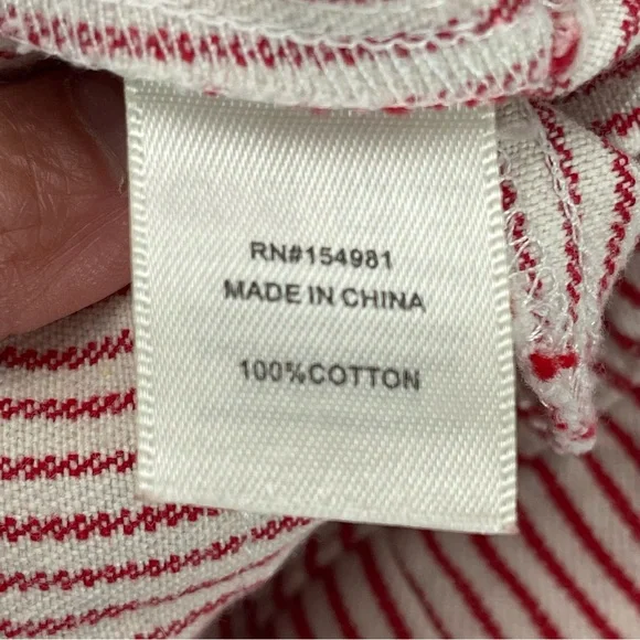 Saint Geraldine Marshall Pinstripe Crop Wide Leg Pants Size S - Picture 14 of 14